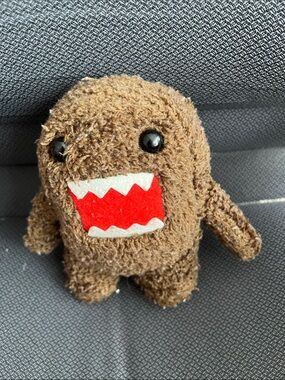 Cute Brown Monster Plush Toy with Red Mouth - Kids Stuffed Character